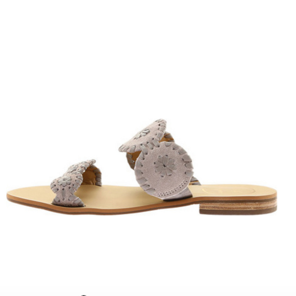 JACK ROGERS Leather Slide Sandals - Picture 5 of 8
